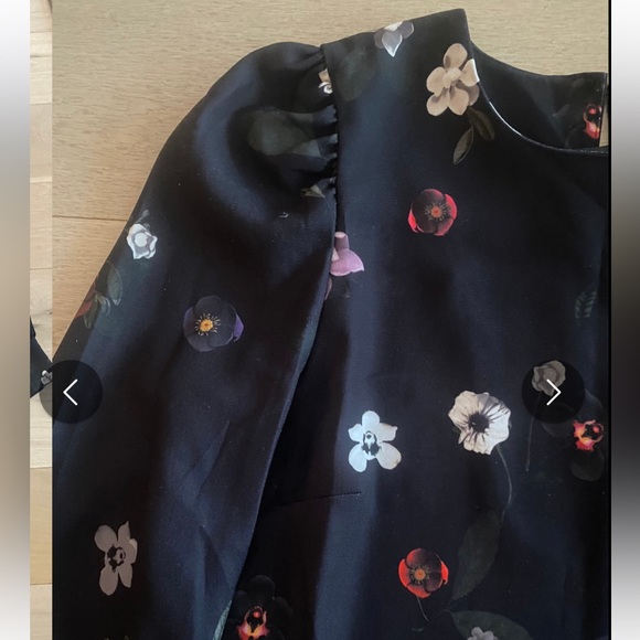 H&M Black Floral Dress - Picture 3 of 4